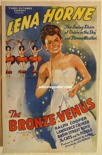 k166 BRONZE VENUS one-sheet movie poster R40s great Lena Horne image!