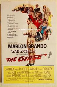 k203 CHASE one-sheet movie poster '66 Marlon Brando, Jane Fonda
