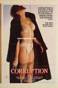 k235 CORRUPTION one-sheet movie poster '83 far out fantasy sex!