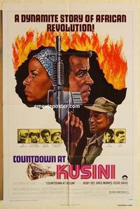 k237 COUNTDOWN AT KUSINI one-sheet movie poster '76 blaxploitation!