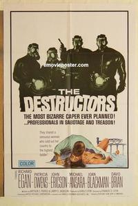 k271 DESTRUCTORS one-sheet movie poster '67 Richard Egan, Owens