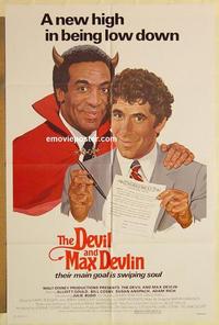 k272 DEVIL & MAX DEVLIN one-sheet movie poster '81 Disney, Gould, Cosby