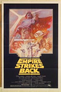 k321 EMPIRE STRIKES BACK 1sh movie poster R81 George Lucas classic!