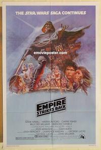 k326 EMPIRE STRIKES BACK style B 1sh movie poster '80 George Lucas
