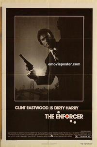 k328 ENFORCER one-sheet movie poster '77 Clint Eastwood, classic!