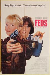 k342 FEDS one-sheet movie poster '88 Rebecca De Mornay, Mary Gross