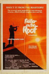 k347 FIDDLER ON THE ROOF one-sheet movie poster R79 Topol, Molly Picon