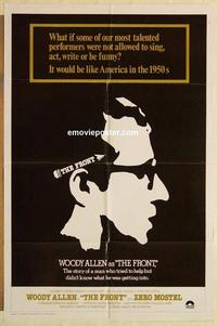 k383 FRONT int'l one-sheet movie poster '76 Woody Allen, Martin Ritt
