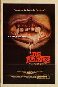 k385 FUNHOUSE one-sheet movie poster '81 Tobe Hooper carnival horror!
