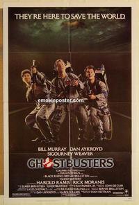 k396 GHOSTBUSTERS one-sheet movie poster '84 Bill Murray, Dan Aykroyd
