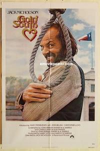 k409 GOIN' SOUTH int'l one-sheet movie poster '78 great Nicholson image!