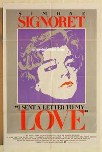 k497 I SENT A LETTER TO MY LOVE one-sheet movie poster '80 Simone Signoret