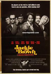 k533 JACKIE BROWN advance one-sheet movie poster '97 Tarantino, Pam Grier