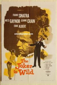 k543 JOKER IS WILD one-sheet movie poster '57 Frank Sinatra, Gaynor