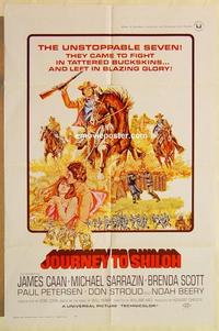 k547 JOURNEY TO SHILOH one-sheet movie poster '68 James Caan, Sarrazin