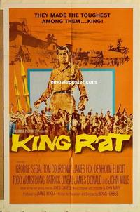 k567 KING RAT one-sheet movie poster '65 George Segal, World War II