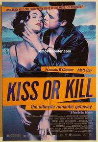 k569 KISS OR KILL one-sheet movie poster '97 ultimate romantic getaway!