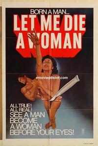 k600 LET ME DIE A WOMAN one-sheet movie poster '78 Doris Wishman