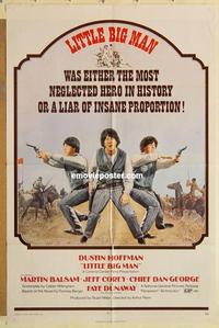k610 LITTLE BIG MAN one-sheet movie poster '71 Dustin Hoffman, Dunaway