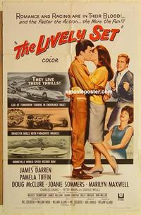 k614 LIVELY SET one-sheet movie poster '64 car racing, James Darren!