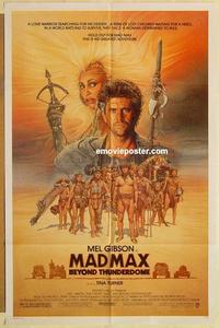 k638 MAD MAX BEYOND THUNDERDOME one-sheet movie poster '85 Mel Gibson