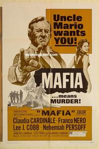 k643 MAFIA one-sheet movie poster '69 AIP, Lee J. Cobb