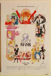 k653 MAME int'l one-sheet movie poster '74 Lucille Ball, cool Bob Peak art