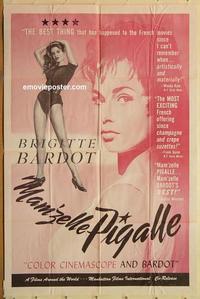 m004 THAT NAUGHTY GIRL one-sheet movie poster '56 sexy Brigitte Bardot!