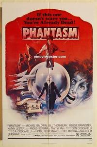 k765 PHANTASM one-sheet movie poster '79 Michael Baldwin, killer ball!
