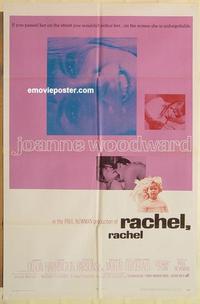 k805 RACHEL RACHEL one-sheet movie poster '68 Joanne Woodward, Paul Newman
