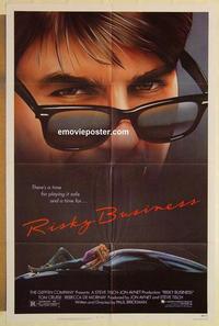 k836 RISKY BUSINESS one-sheet movie poster '83 Tom Cruise, De Mornay
