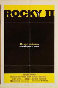 k842 ROCKY 2 one-sheet movie poster '79 Sylvester Stallone, Weathers