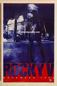 k843 ROCKY 5 DS advance one-sheet movie poster '90 Sylvester Stallone, Shire