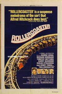 k848 ROLLERCOASTER one-sheet movie poster '77 George Segal, Widmark