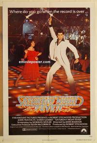 k862 SATURDAY NIGHT FEVER int'l one-sheet movie poster '77 John Travolta
