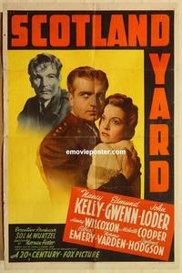 k869 SCOTLAND YARD one-sheet movie poster '41 Nancy Kelly, Edmund Gwenn