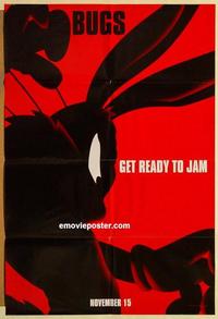 k927 SPACE JAM DS teaser one-sheet movie poster '96 cool Bugs Bunny image!