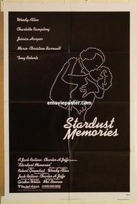 k942 STARDUST MEMORIES one-sheet movie poster '80 Woody Allen, Rampling