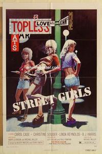 k953 STREET GIRLS one-sheet movie poster '75 classic sexy image!
