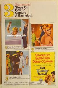 m003 THAT FUNNY FEELING one-sheet movie poster '65 Sandra Dee, Darin