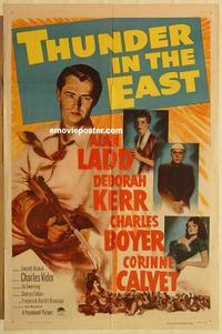 m019 THUNDER IN THE EAST one-sheet movie poster '53 Alan Ladd