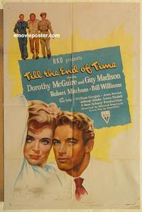 m023 TILL THE END OF TIME one-sheet movie poster '46 McGuire