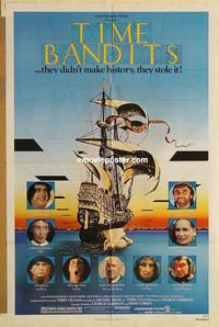 m024 TIME BANDITS one-sheet movie poster '81 John Cleese, Sean Connery