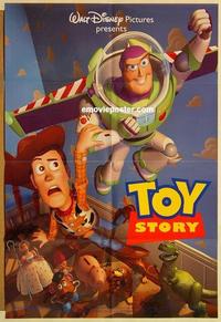 m044 TOY STORY one-sheet movie poster '95 Disney, Tom Hanks, Tim Allen