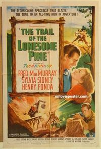 m048 TRAIL OF THE LONESOME PINE one-sheet movie poster R49 Sidney