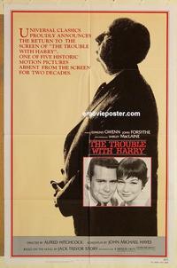 m057 TROUBLE WITH HARRY one-sheet movie poster R83 Alfred Hitchcock