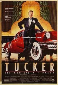m061 TUCKER one-sheet movie poster '88 Francis Ford Coppola, Jeff Bridges