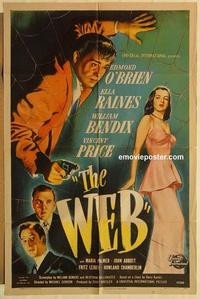 m111 WEB one-sheet movie poster '47 Edmond O'Brien, Ella Raines, noir!