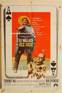 n030 ACE HIGH one-sheet movie poster '69 Eli Wallach, Terence Hill