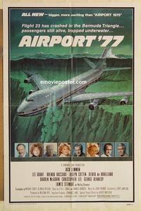 n037 AIRPORT '77 one-sheet movie poster '77 Lee Grant, Jack Lemmon